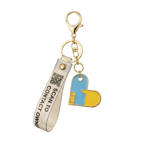 retrn keychain with QR tag